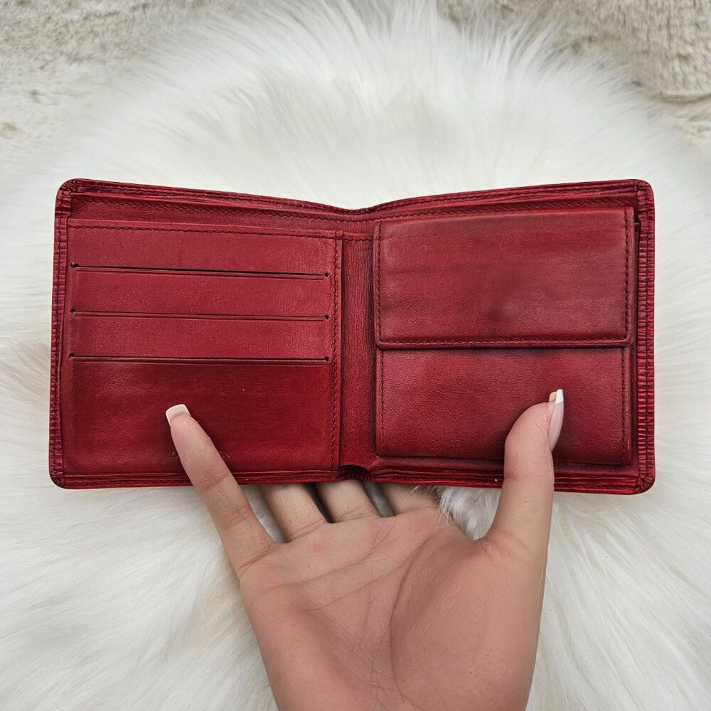 LV Red Epi Bifold Wallet - Picture 16 of 16